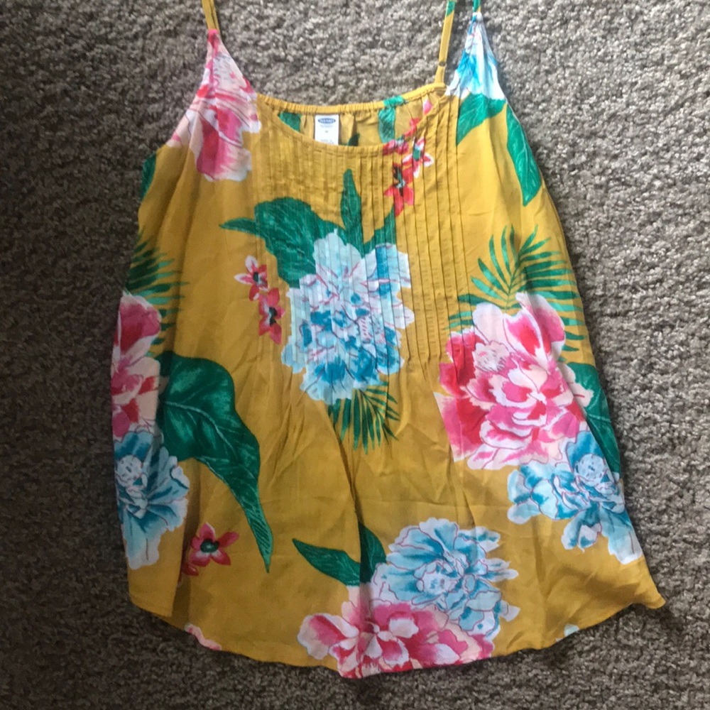 Floral print spaghetti strap top